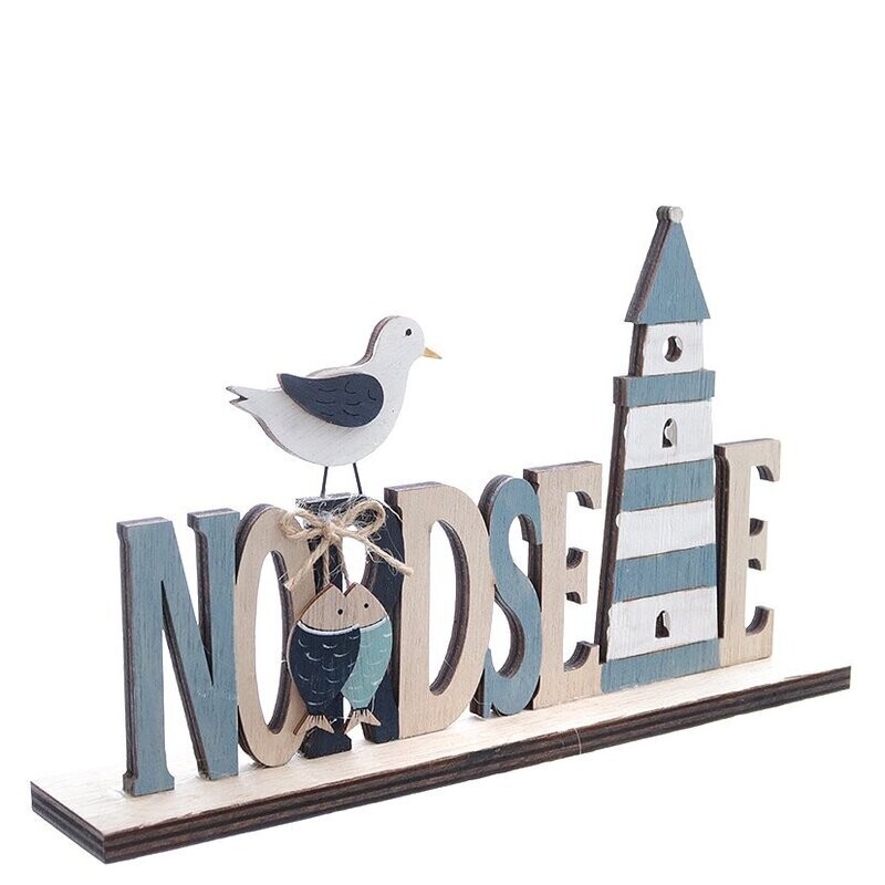 Schriftzug 'Nordsee' auf Stand