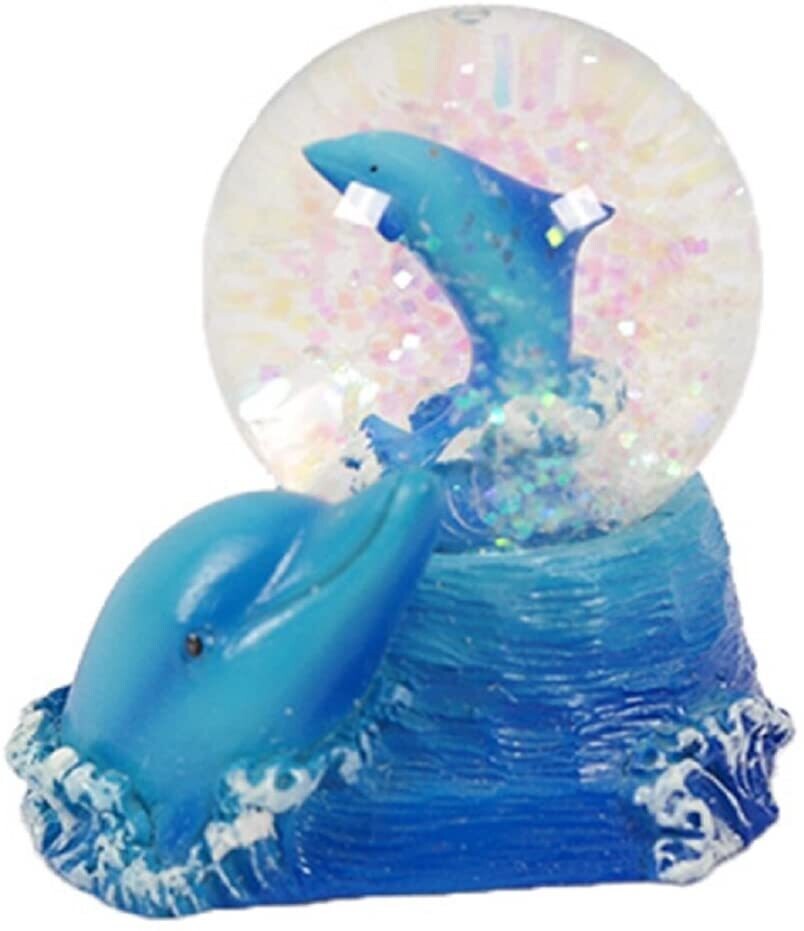 Glitzerkugel Delfin Schneekugel Tier Tiere Schneekugeln Delfine