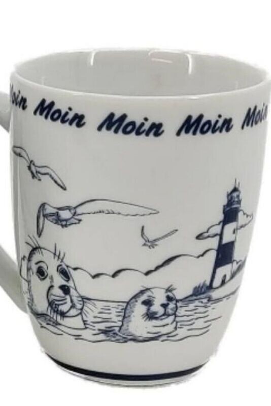 Hösti Maritim Becher Moin 10,4x8cm Seehund und Leuchtturm Hösti Maritim Becher Moin 10,4x8cm Seehund und Leuchtturm