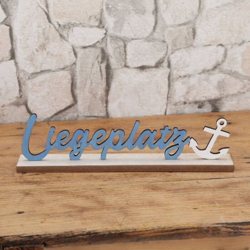 Schriftzug Liegeplatz MDF/Sperrholz ca.30x7x4cm Schriftzug Liegeplatz MDF/Sperrholz ca.30x7x4cm