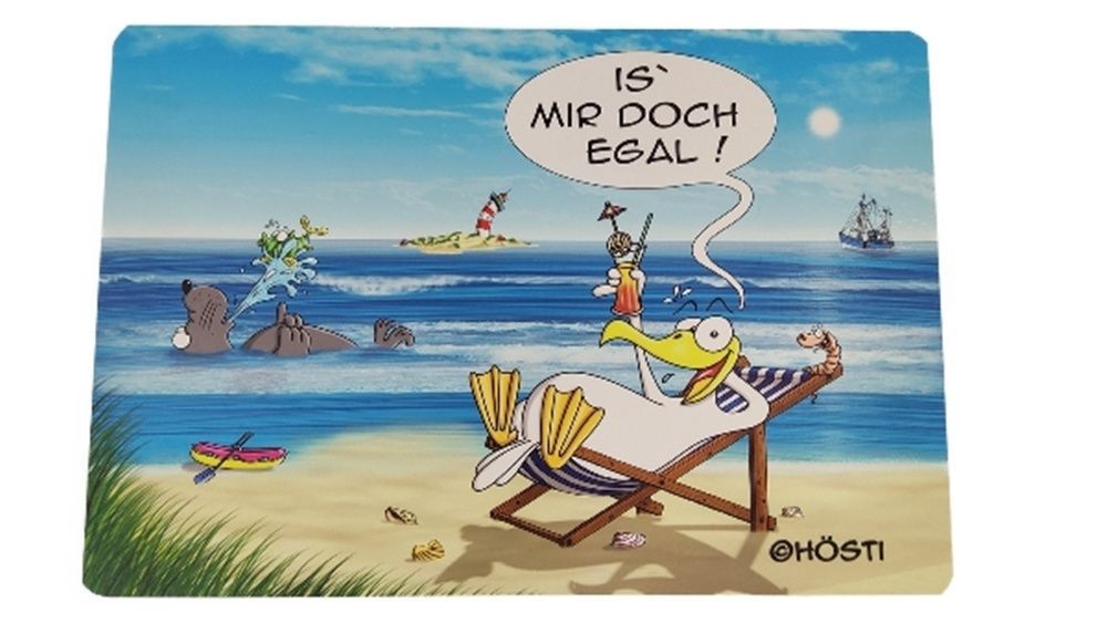 Hösti Platzset mit lustigem Motiv, is Mir doch egal Design, Polypropylen, 44x30 cm