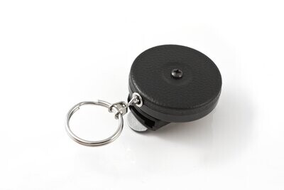 Key-Bak, Clip, drehbar, 60cm-Stahlkette, schwarz