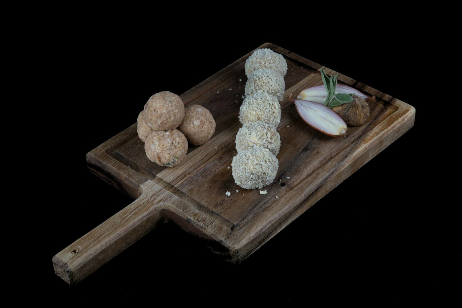 Stuffing Balls in Panko Breadcrumbs