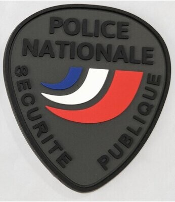 Écussons gomme 3D POLICE NATIONALE