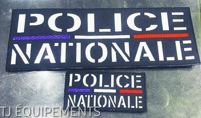 BANDEAUX LASER CUT REFLECHISSANT POLICE NATIONALE