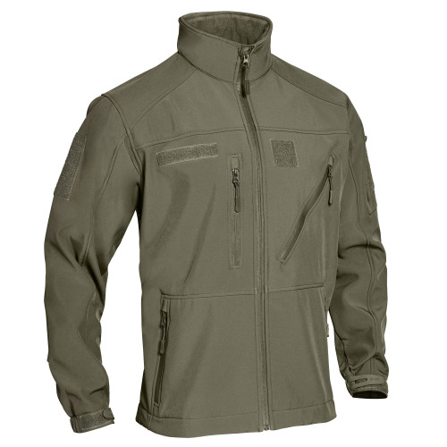 VESTE SOFTSHELL VERT KAKI