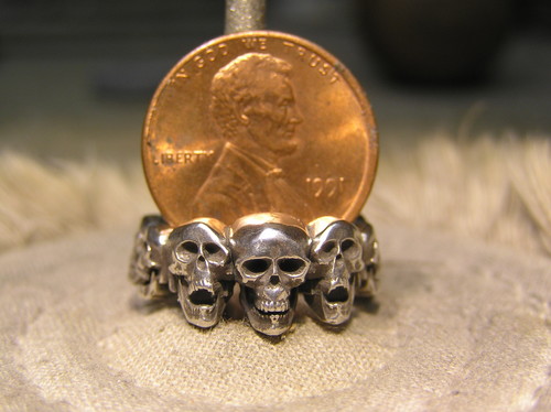 Small Multi Skull Ring