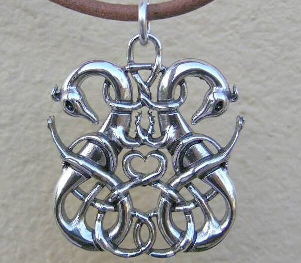 A Pair of Celtic Hounds Pendant
