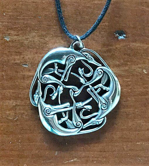 Celtic Three Hound Pendant