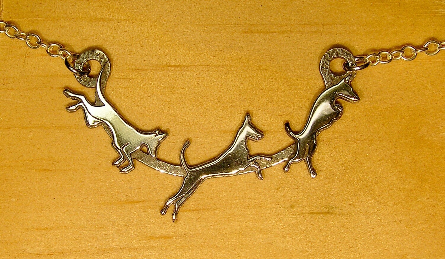 Leaping Podenco Necklace