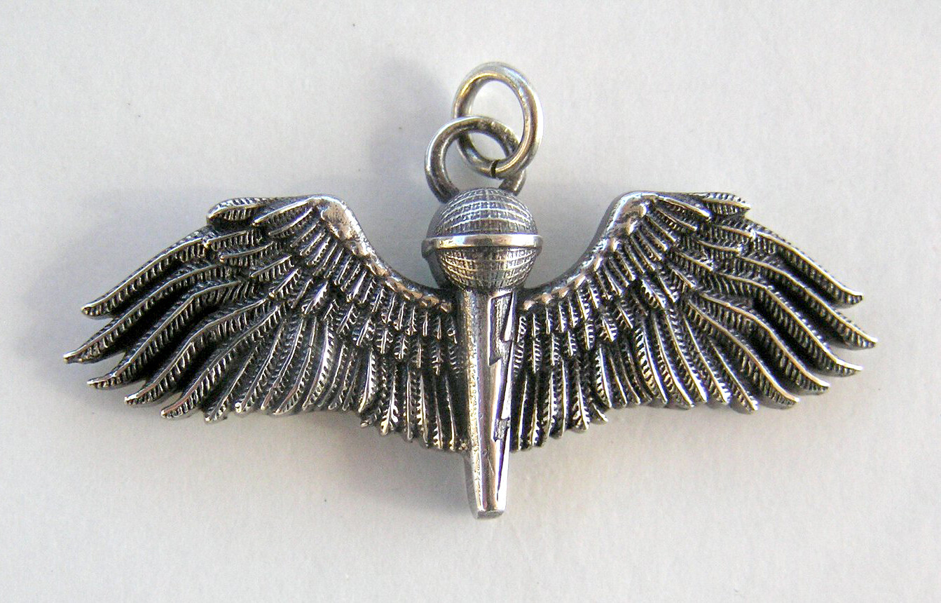 Winged Microphone (SM58) Pendant