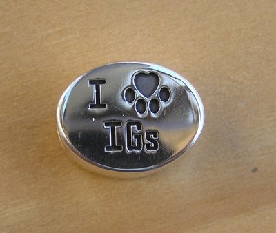I Love IG's ( Italian Greyhounds ) Bead