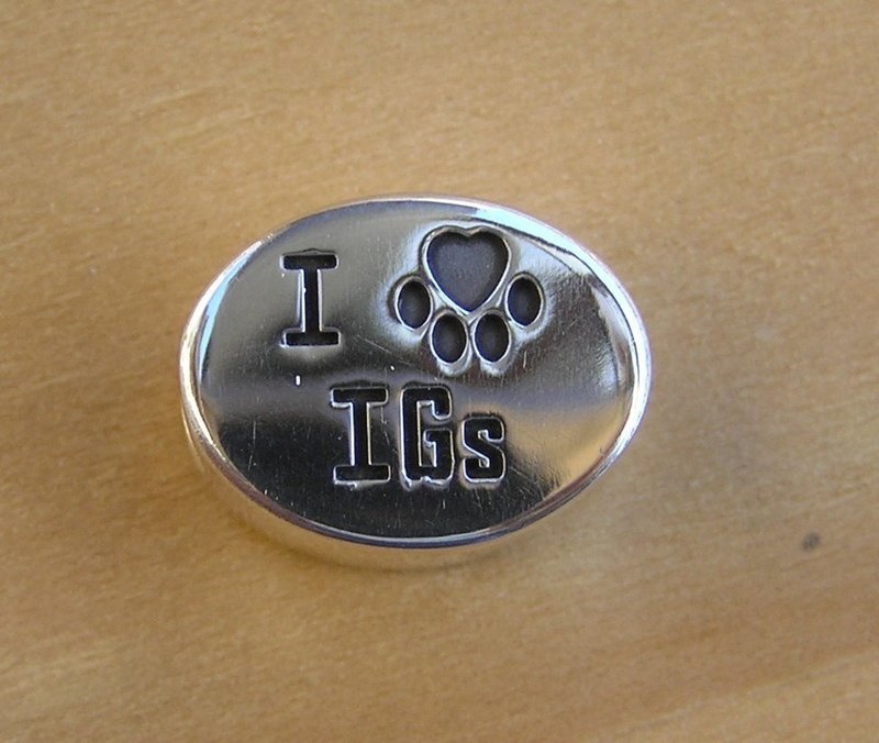 I Love IG&#39;s ( Italian Greyhounds ) Bead