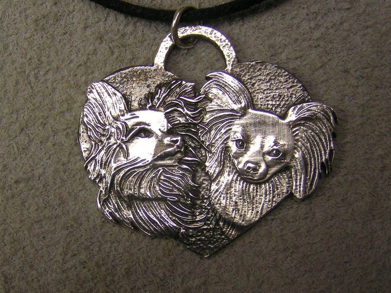 Papillon Heart Pendant