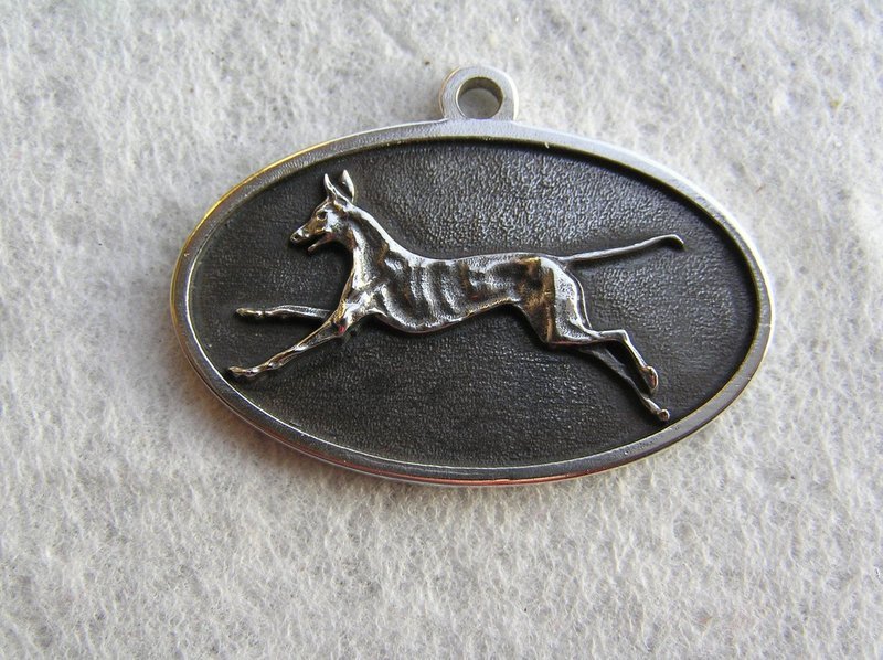 Oval Podenco Pendant