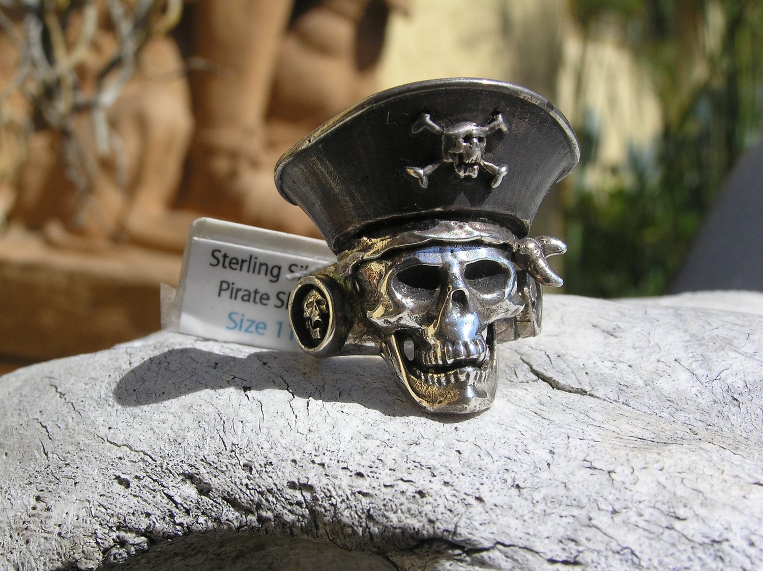 Large Pirate Skull Ring