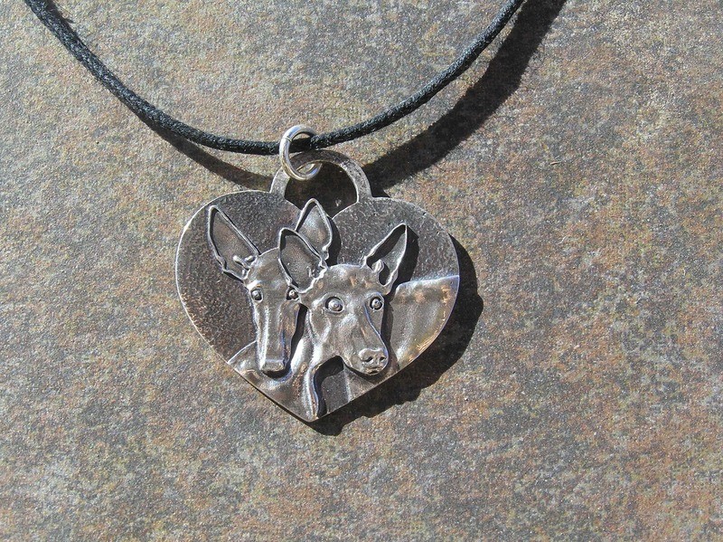 Podenco Heart Pendant 2