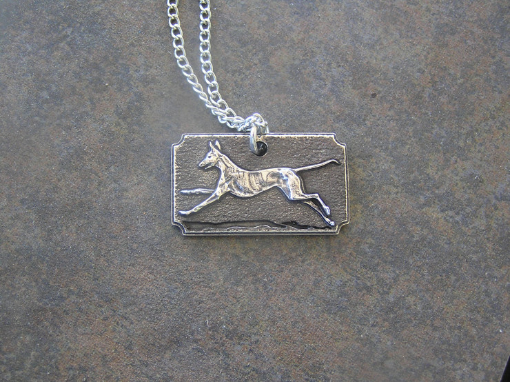 Rectangular Podenco Pendant