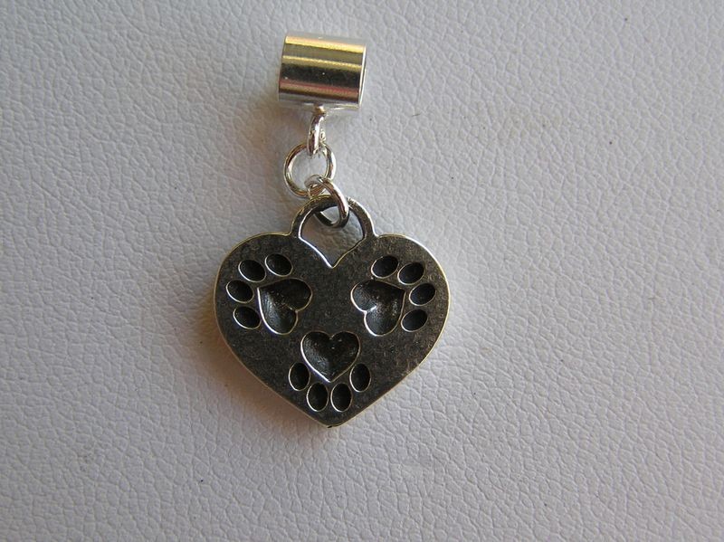 TriPaw Heart Charm