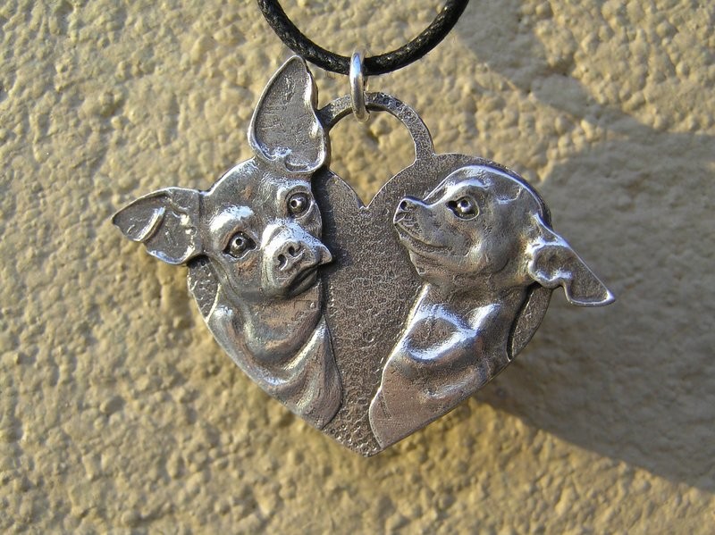 Chihuahua Heart Pendant