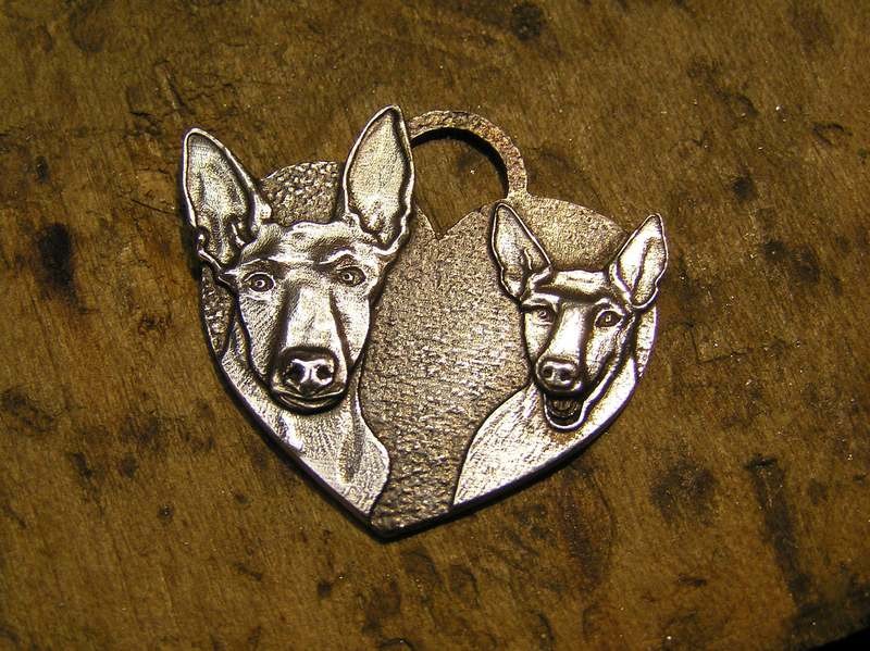 Podenco Heart Pendant