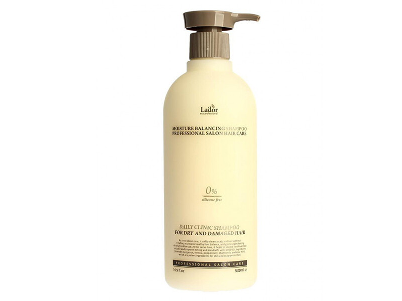 Увлажняющий бессиликоновый шампунь Lador Moisture Balancing Shampoo, 530 мл