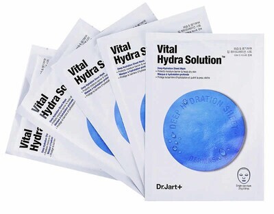 Ультраувлажняющая тканевая маска Dr.Jart+ Vital Hydra Solution, набор 5шт*25 мл
