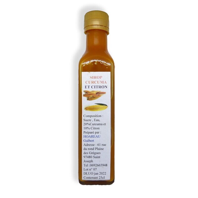 Sirop Curcuma et Citron