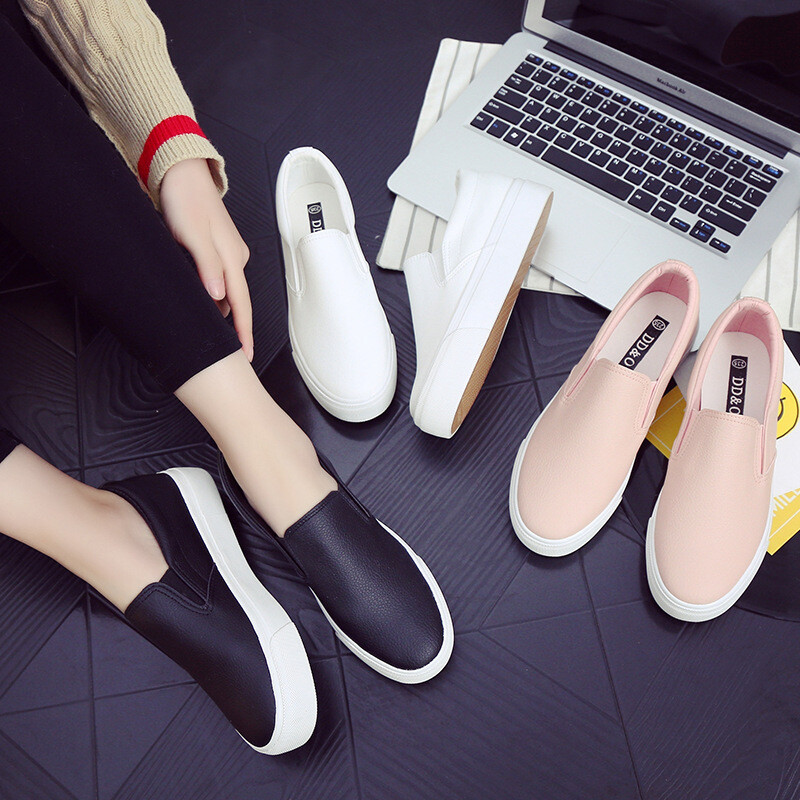 Ladies Leather Slip-On