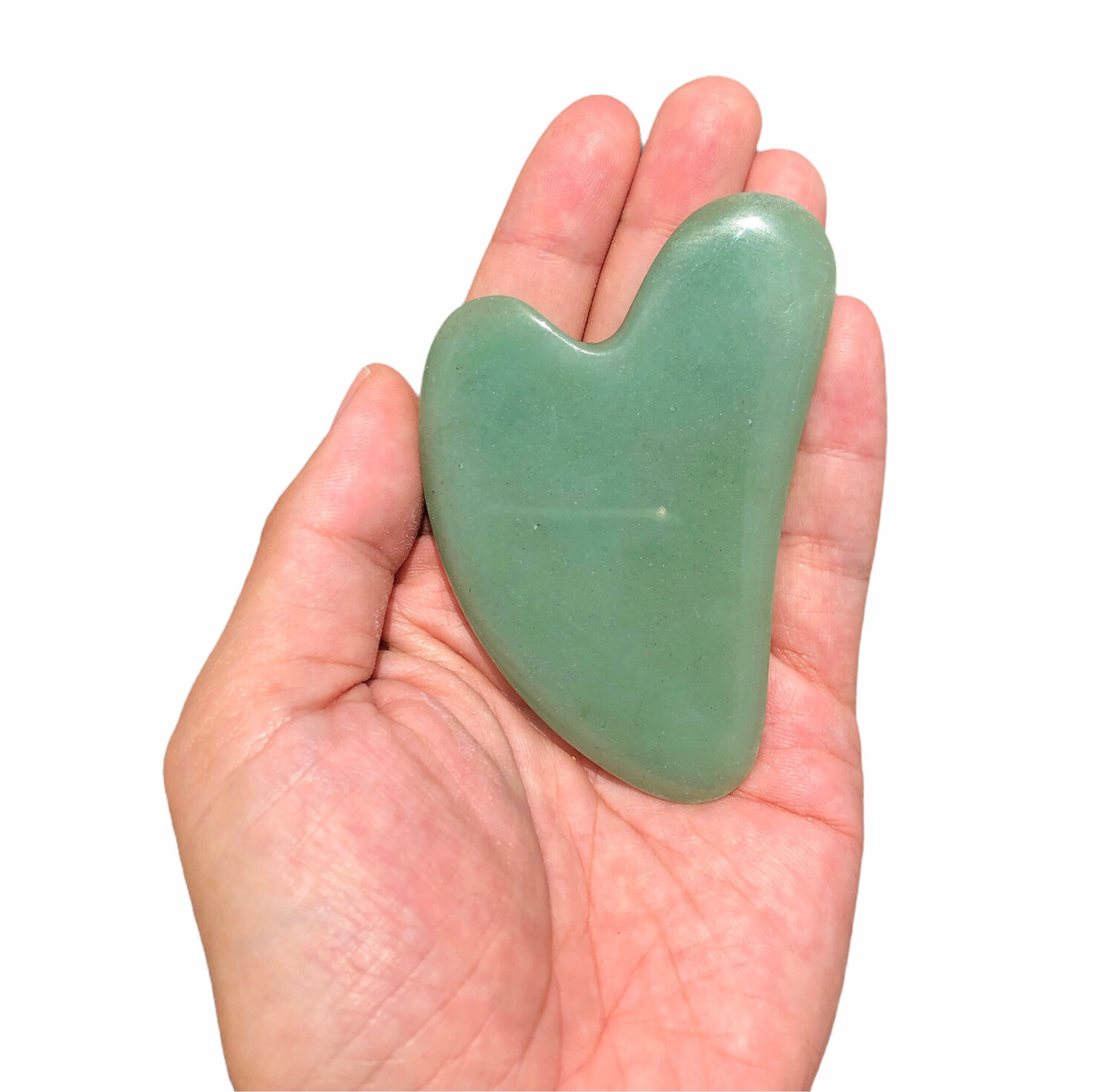 Jade Gua Sha Board For Face &amp; Body With Carrying Pouch