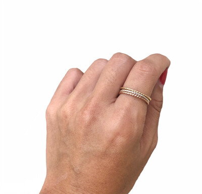 Simple Band Cable Stack Ring Stacker Stacking Stackable