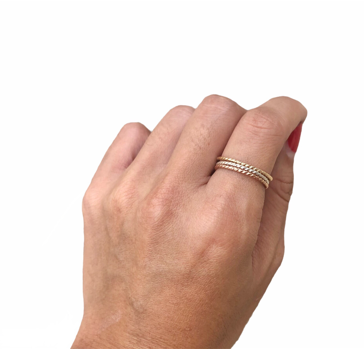 Simple Band Cable Stack Ring Stacker Stacking Stackable