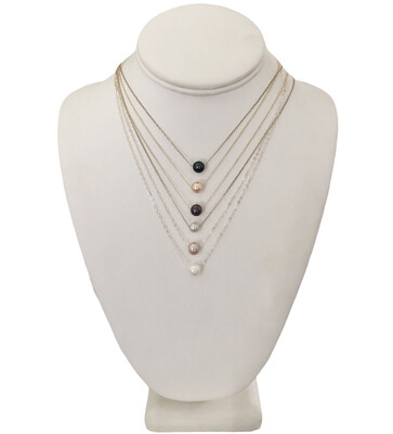 Freshwater Pearl Floater Necklace Floating