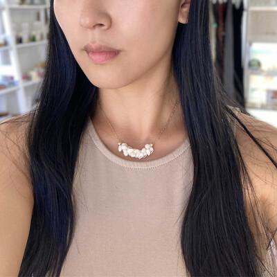Custom Momi shells Necklace Pikake Style