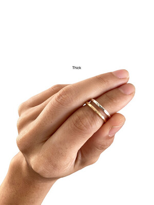 Simple Band Stack Ring Thick or extra thick Stacker Stacking Stackable