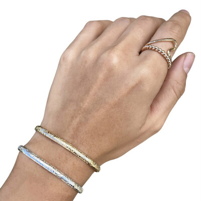 Simple Band Cable Stack Ring Thick or extra thick Stacker Stacking Stackable