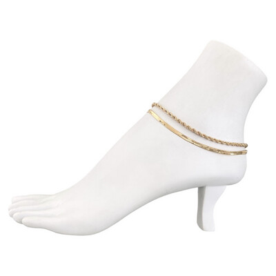 Anklet Rope or Herringbone (ankle Bracelet)