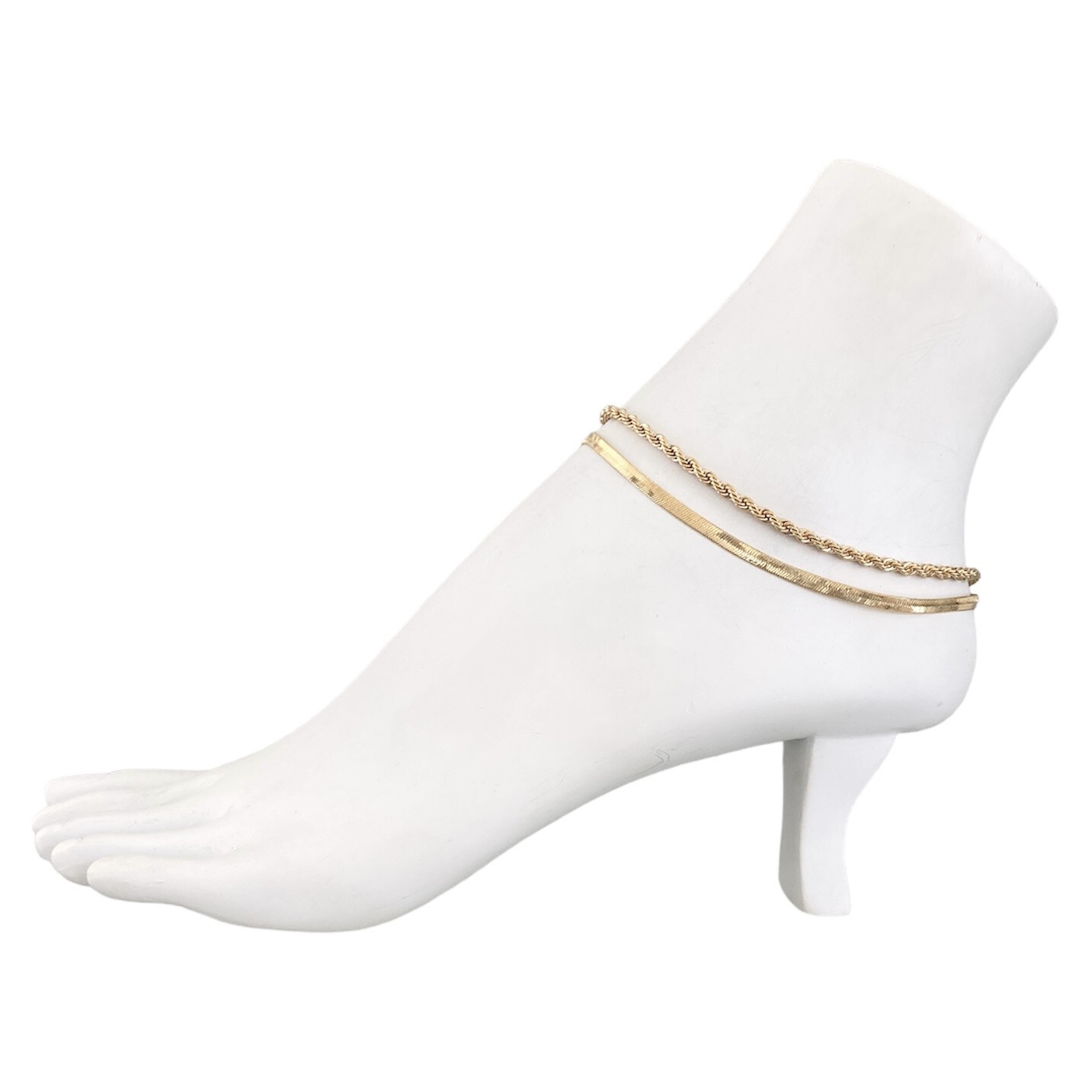 Anklet Rope or Herringbone (ankle Bracelet)