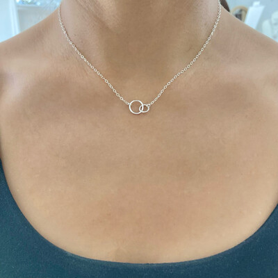 Double Circle Necklace