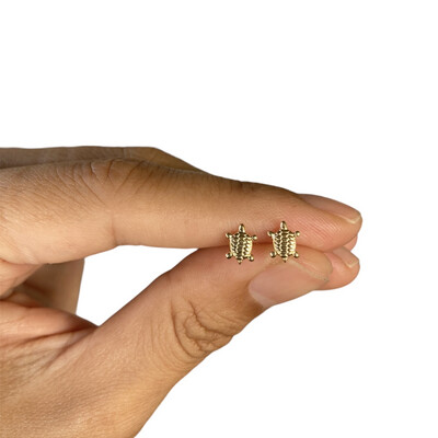 Hawaiian Sea Turtle Earrings Studs Hawaii Honu