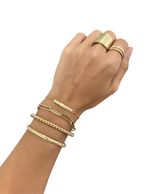 Hawaiian Heirloom Bar Bracelet Hawaii Sterling Silver or Gold Filled or 14K Yellow Gold