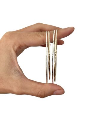 Plain Bangle Bracelet Slip On