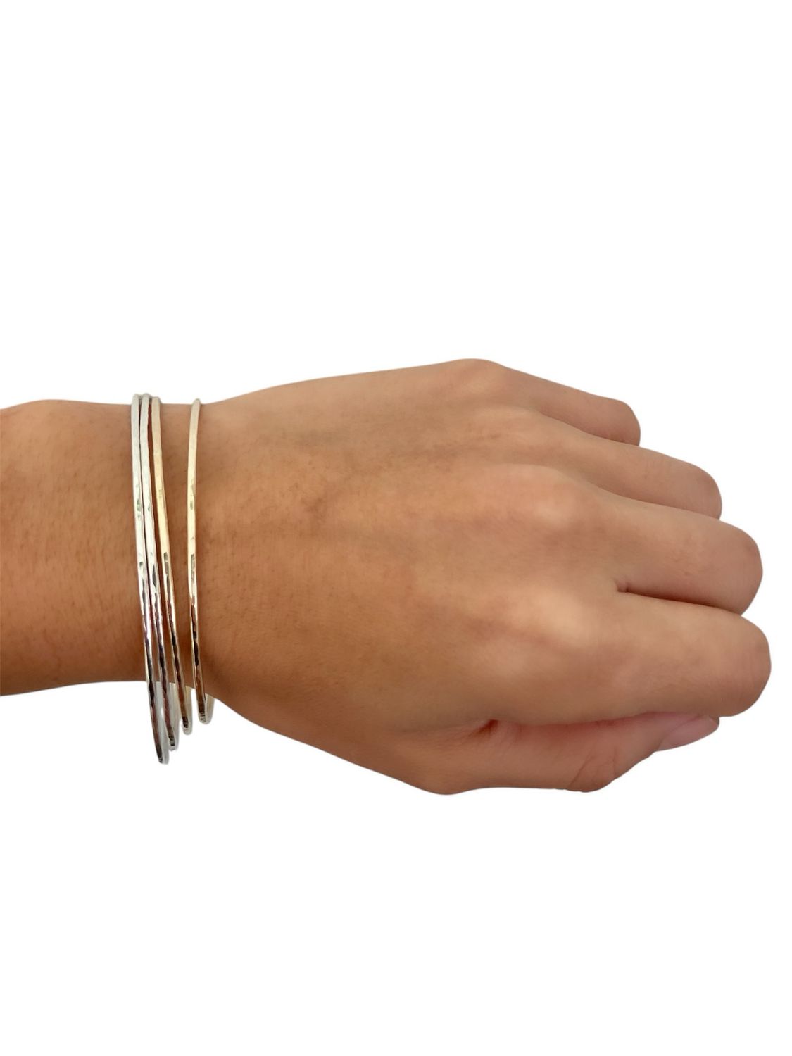 Plain Bangle Bracelet Slip On