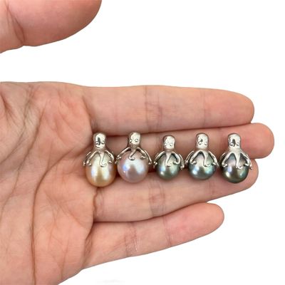 Octopus Necklace Tahitian Pearl Edison South Sea He'e Tako