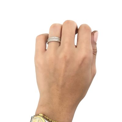 Cable Milgrain Band Ring