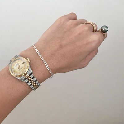 Paperclip Link Bracelet with Kauai Charm