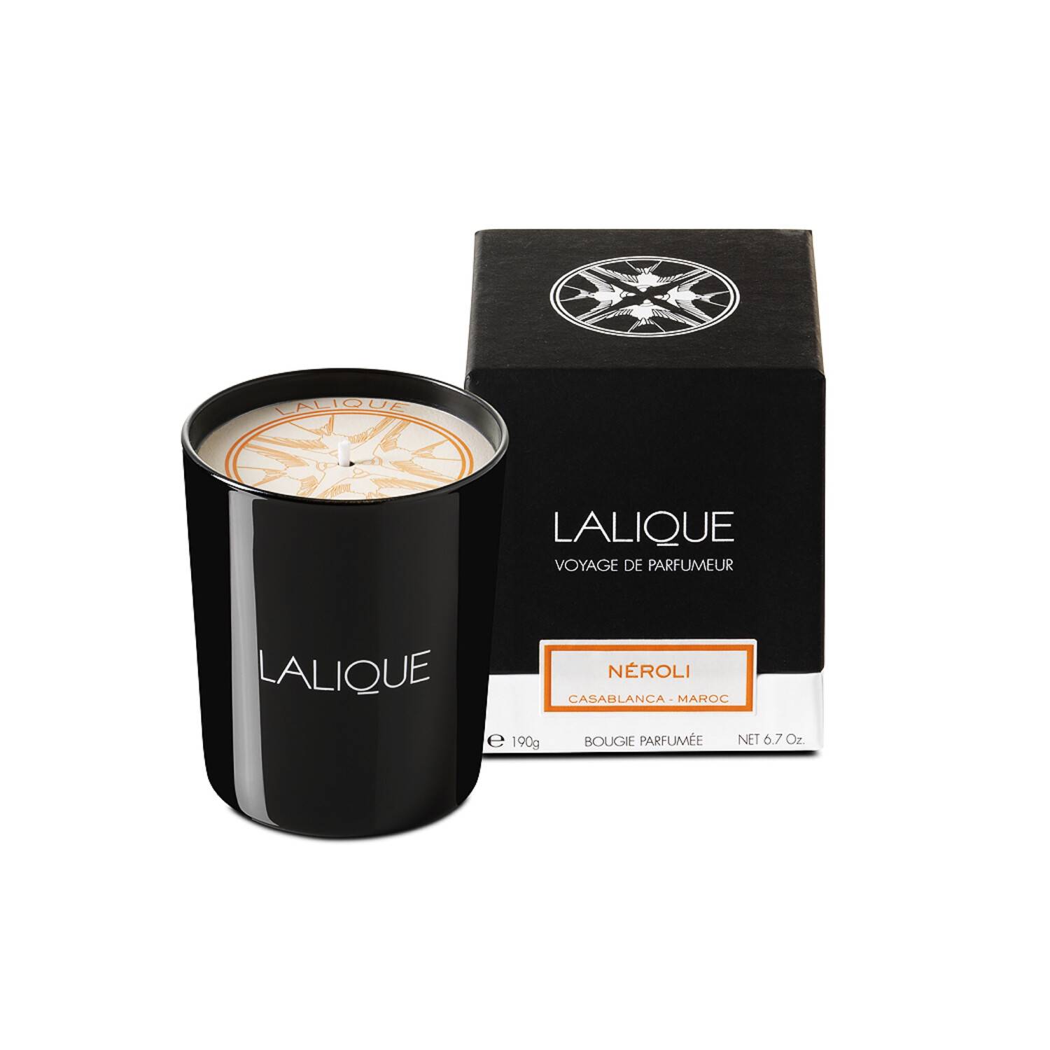 LALIQUE BOUGIE 190GR NEROLI CASABLANCA