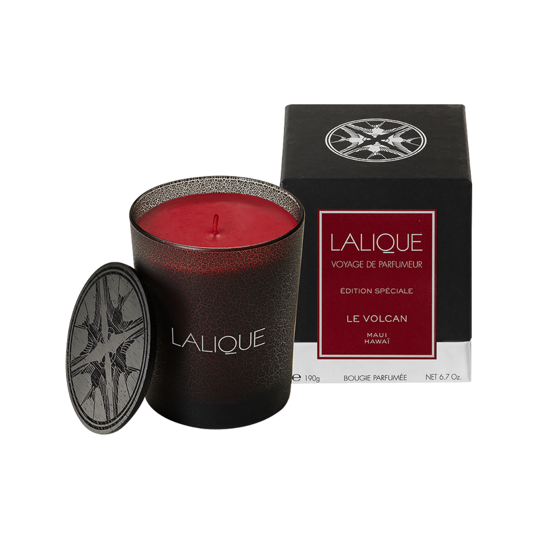 LALIQUE CANDLE 190GR VOLCANO MAUNA KEA HAWAI SPECIAL EDITION