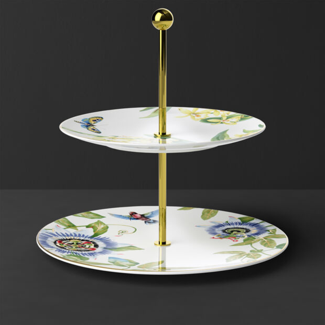 Amazonia etagere, white/multi-coloured