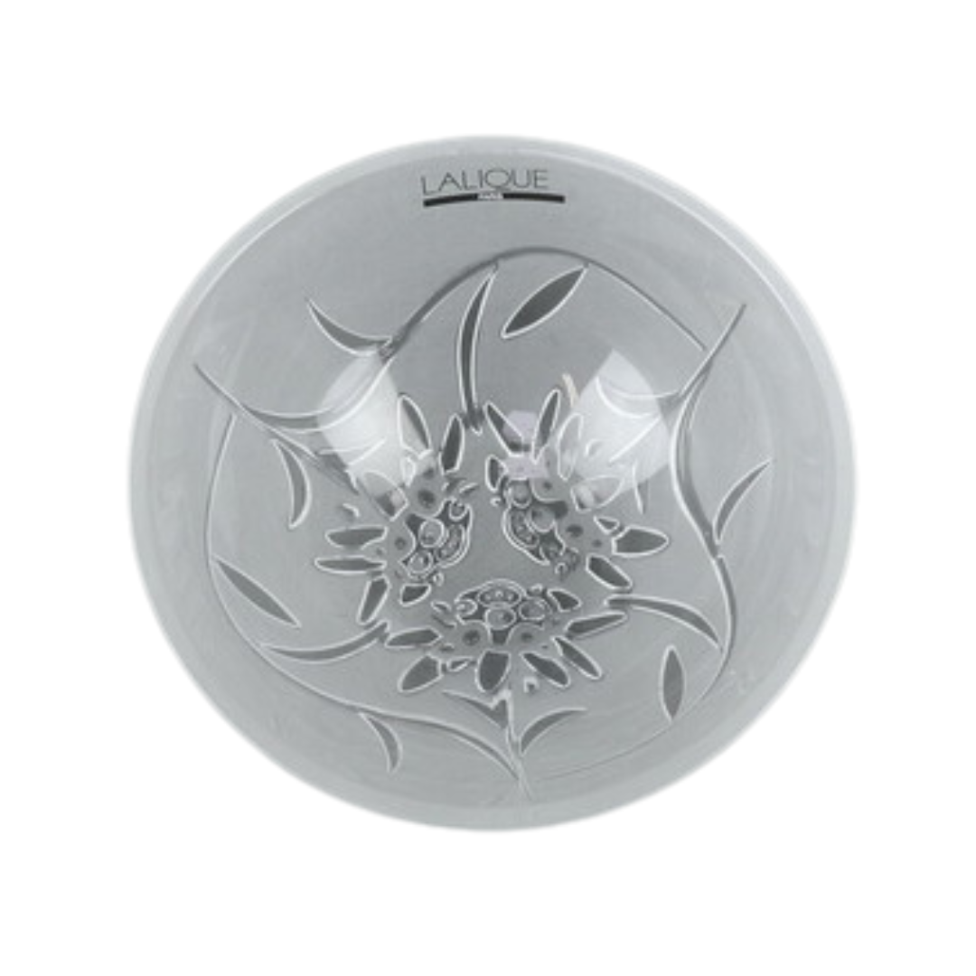 LALIQUE EDELWEISS Hollow Bowl Clear (SM)